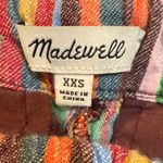 Madewell Rainbow Multicolored Striped Linen Blend Pull On Shorts Sz XXS Photo 5