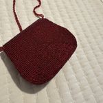 Handmade Le Regale Red Beaded Bead Mini Purse Handbag Photo 7