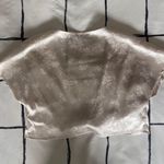 SheIn Tie Flower Shimmery Top Photo 5