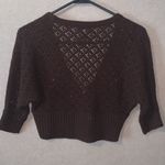 Next  Era Couture Shrug Cropped Brown Knit Sweater Photo 1