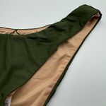J.Crew NWT  Olive Green Curved Waist Bikini Bottom Size Small Photo 2