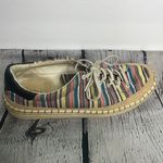 Sam Edelman  Kavi Stripes Canvas colorful sneaker size 8.5 Photo 10