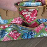 Lilly Pulitzer jubilee patchwork diaper bag with changing pad RARE Photo 5