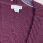J. Jill Burgundy Red Knit Long Button Up Duster Cardigan Sweater Size M Size M Photo 2