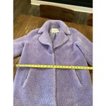 Stand Studio Purple Camille Fuzzy Cocoon Sherpa Faux Fur wool blend Coat 6 / 38 Photo 5