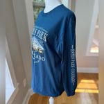 Vintage Navy Blue Estes Park Colorado Long Sleeve Cotton Tee Shirt Sz Medium Photo 1