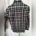 Duluth Free Swingin' Flannel Shirt plaid size S black white and gray Photo 7