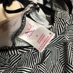 Isabel Maternity Womens Molded Cups Strappy Tankini Top Geometric Black White M Photo 2