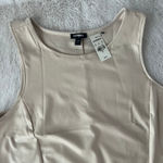 EXPRESS NWT Women's Blush Sleeveless Faux Leather Tank Top Size M Photo 2