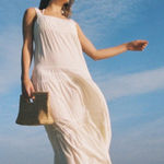 J.Crew NWT Airy gauze tiered maxi dress Photo 0