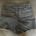 ⚠️ Clearance Black jean ripped shorts, size small with chain Photo 2