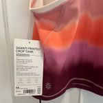 Athleta NWT  Shanti Printed Crop Tank Sea Spray Vintage Plum Size XS Photo 6