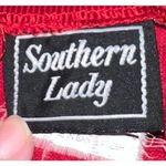 VTG Red Corduroy Cotton Maxi Dress Womens 14 Fall/Christmas Size L Photo 5