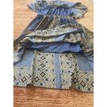 Live and let live Boho Asymmetric Blue Aztec Dress Cape Yoke Size S Photo 5
