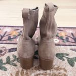 White Mountain  Womens Boots Size 10‎ Taupe Suede Bernata Ankle Block Heel Fall Photo 4