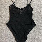 Christian Dior  Black Sheer Floral Lace Teddy Bodysuit Photo 0