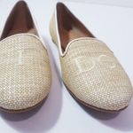 Jack Rogers Raffia Woven Loafers Flat Shoes Bride Wife "I Do" Embroidery Photo 7