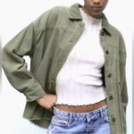 ZARA Corduroy Shacket Jacket in Green Size Small Photo 1