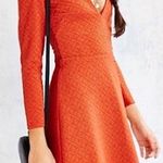 Cooperative Ramona Dress | Urban Outfitters Textured Pumpkin V-Neck Cottagecore Photo 0
