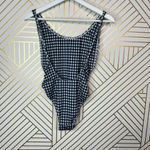 LIONESS  The‎ Bo Derek Gingham One Piece Swimsuit in Black Size XS Photo 6