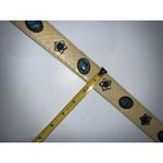 Western Belt Sz L Turquoise Concho Silver Yellow Leather Snakeskin 36.5" Photo 9