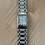 Speidel Ladies Watch Rectangular Pearl Dial Stainless Bracelet and Case White Photo 3