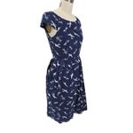 Emily & Fin Navy Airplane Print Cotton Dress Sz M Blue Size M Photo 2