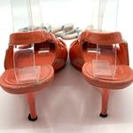 Burberry  Bow Fink Pink Patent Leather Slingback Heels Women's 6 US Photo 5