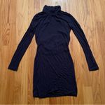 Target High Neck Open Back Long Sleeve Navy Dress Small Photo 3