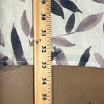 Ces Femme size large linen blend shorts romper tan floral print with pockets NWT Purple Photo 5