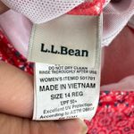 L.L.Bean UPF 50+ Nylon Pink Coral Blue Ruched Padded Halter Tankini Top Size 14 Photo 4