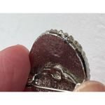 Vintage 70’s 80’s Victorian styled cameo brooch Silver Photo 4