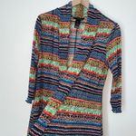 Boho Knit Pull‎ Overr Cardigan Stretchy Flowy Size L Photo 2