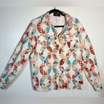 Cider  Multicolor Patterned Sweater with Cream Cowl Photo 5