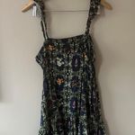 Agua Bendita Target - Floral Tile Print Flutter Sleeve Mini Dress Size L Photo 2