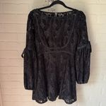Free People dress Ruby Lace embossed black velvet no slip liner xs Photo 1