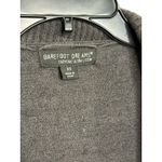 Barefoot Dreams  CozyChic Ultra Lite Cardigan Gray XS Open Knit Drape Loungewear Photo 2