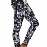 Velocity butter soft tie dye floral leggings small black gray blue Photo 5