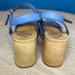 Sam & Libby  Cassia Wood Heel Sandal Blue Studded Sandals Women’s Size 8 Photo 2