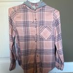 flannel hoodie Pink Photo 2