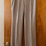 Ann Taylor  Trouser Leg Dress Pants Tan Rayon Wool Blend Career Party NWT Size 4 Photo 5