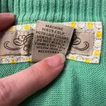 Fossil ‎ Vintage Y2K Green Jewel Buttoned Cropped Sweater Size M Rave Whimsygoth Photo 5