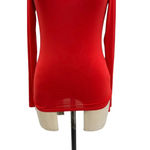 Lovers + Friends  Viana Top Red Long Sleeve‎ Cut Out Neckline Size XS Photo 5