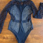 Black and rhinestone Bodysuit Size M Photo 0