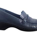Clarks Blue Loafers Size 7.5 Women's Blue Leather Loafers Photo 0