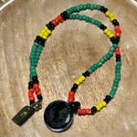 Charming Shark Beaded Glass Pendant Surf Necklace Photo 10