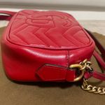 Gucci Red GG Marmont Mini Crossbody Bag Photo 4