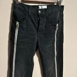 Current/Elliott  The Dallon Zipped Straight Black Gray-  Size 25 Photo 4