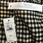 Talbots  New Flawless High Waist Slimming Straight Leg Black White Gingham 18W Photo 2