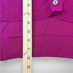 BETSEY'S BOUTIQUE SHOP Tissue Button Fuchsia Long Cardigan Med‎ | NWOT Pink Photo 8